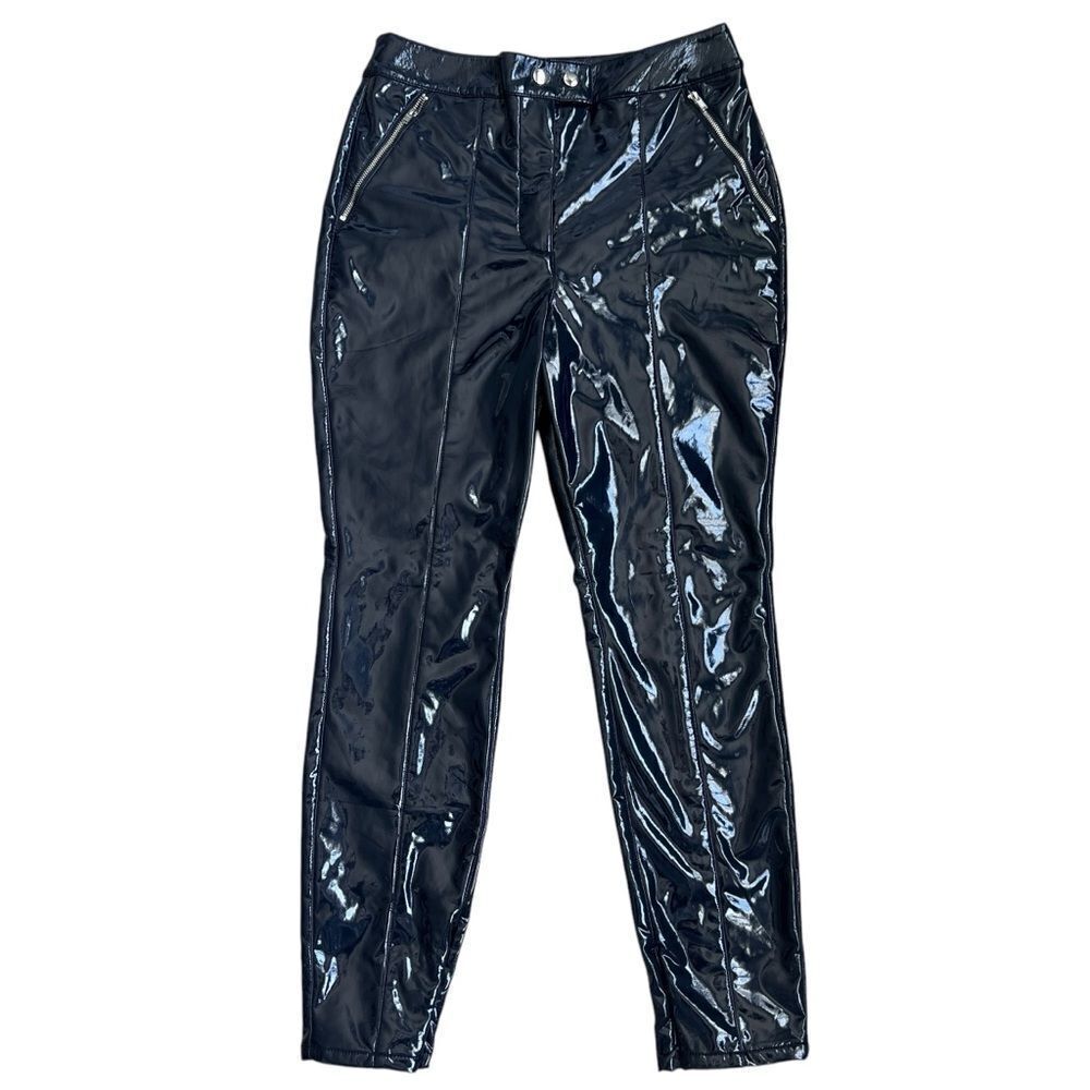 Maeve by Anthropologie Black Patent Leather Pants - Size US 10P